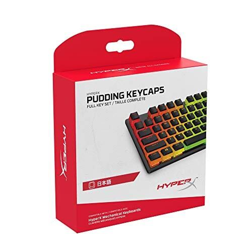 【LINEお友達登録で300円OFFクーポン】☆ アウトレット 箱傷みあり HYPERX キーキャップ 日本語配列 Pudding Keycaps Full Key Set ブラック HKCPXA-BK-JP/G HKCPXABKJPG 送料無料 更に割引クーポン あす楽 クリアランス