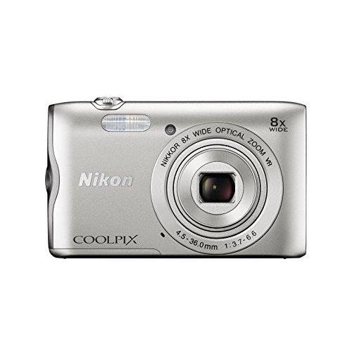 【LINEお友達登録で300円OFFクーポン】☆ アウトレット 保証書なし ニコン Nikon デジタルカメラ COOLPIX A300 光学8倍ズーム 2005万画素 シルバー A300SL デジカメ 送料無料 更に割引クーポン あす楽