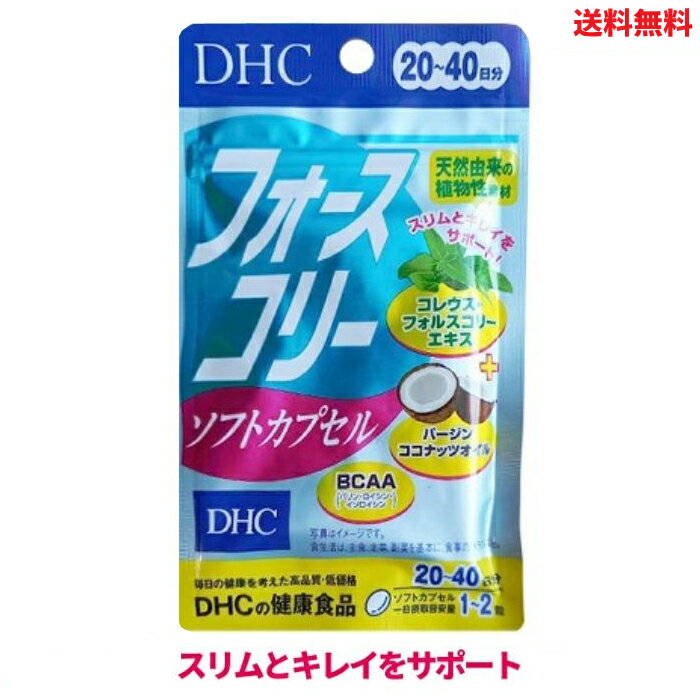 【LINEお友達登録で300円OFFクーポン】☆ DHC フォースコリー ソフトカプセル 20日分 40粒