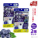 ☆ 2個セット DHC 60日速攻ブルーベリー120粒 (42.3g) ディーエイチシー 目 眼の疲れ ドライアイ 予防 パソコン・スマホ・運転が多い 健康食品...