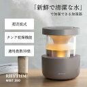 ☆リズム 超音波式 加湿器 9YYA29RH84 ダークグレー RHYTHM ミスト350 適用畳数10畳 ウィルス対策 大容量 おしゃれ 洗える 省エネ 静音 LEDライト リビング 寝室 子供部屋 オフィス 加湿機 お手入れ簡単 乾燥機能 クリアランス