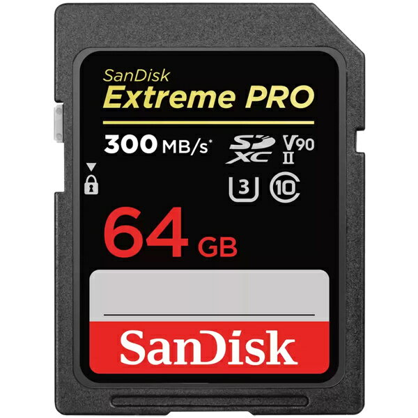 【LINEお友達登録で300円OFFクーポン】☆ サンディスク SanDisk SDSDXDK-064G-JNJIP エクストリーム プロ SDXC UHS-II SDカード 64GB 送料無料 更に割引クーポン あす楽