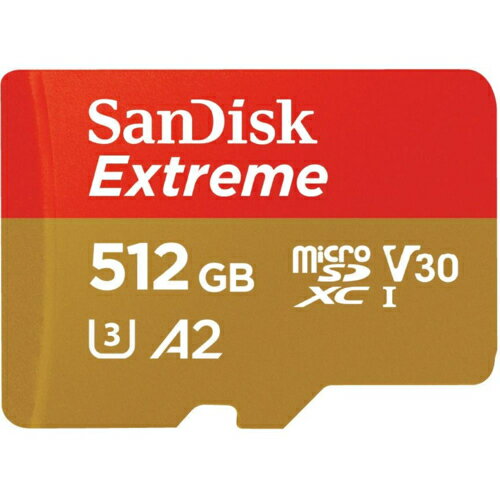 【LINEお友達登録で300円OFFクーポン】☆ サンディスク SanDisk SanDisk Extreme microSDXC UHS-Iカード 512GB SDSQXAV-512G-JN3MD SDSQXAV-512G-JN3MD [Class10 /512GB] 送料無料 更に割引クーポン あす楽