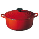 【LINEお友達登録で300円OFFクーポン】☆ AKK43226 ル・クルーゼ Le Creuset 鋳物 ホーロー 鍋 ココット・ロンド 22 cm チェリーレッド ガス IH オーブン 対応 【日本正規販売品】トラディション 2501-22-06 送料無料 更に割引クーポン あす楽 warmitem