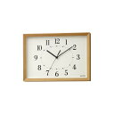リズム(RHYTHM) 電波時計 掛け時計 置き時計 兼用 A4 サイズ 木枠 ライトブラウン 21x29.7x5.2cm 8MY557SR06