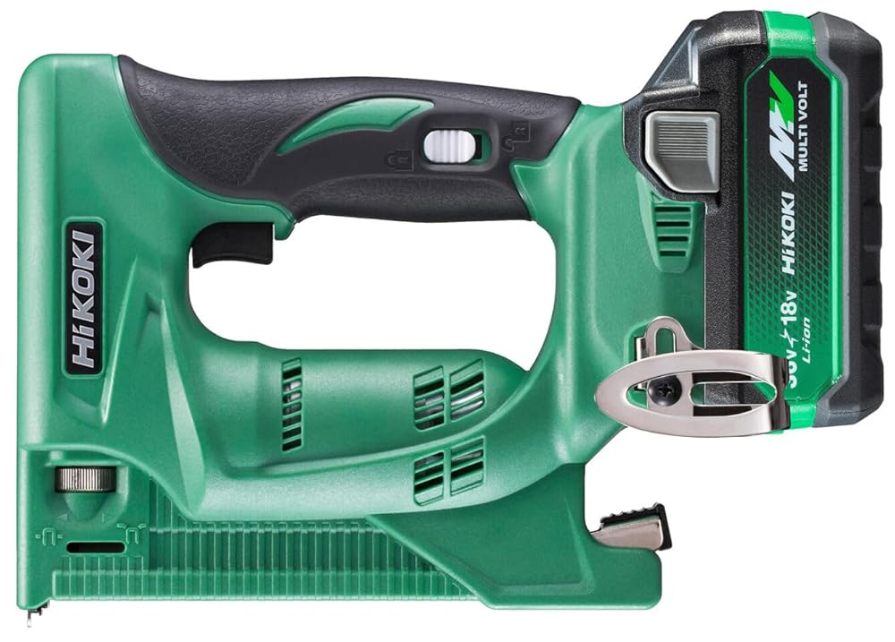 HiKOKI(ハイコーキ) 18V 充電式タッカ CT線対応 ステープル幅12mm 蓄電池・充電器・ケース付 N18DSL(LXPKZ)