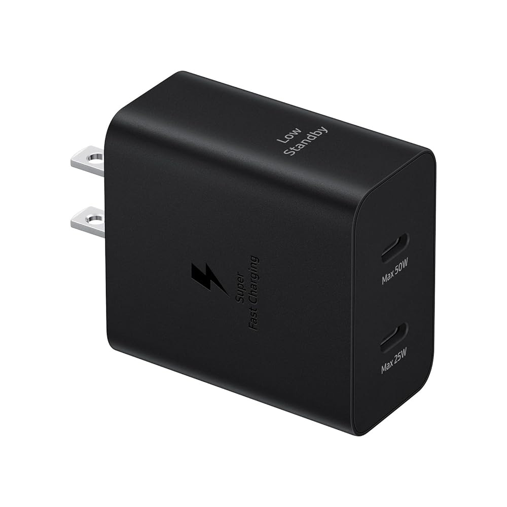 Galaxy 50W Power Adapter|ブラック|高速充電器|USB-C|Samsung純正 国内正規品|EP-T5020XBEGJP