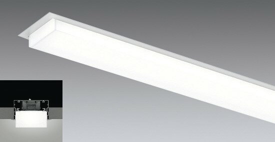 ERK9704W リニア70 連結端用 40Wタイプ 半埋込 ENDO照明 【メーカー直送】(3.0)