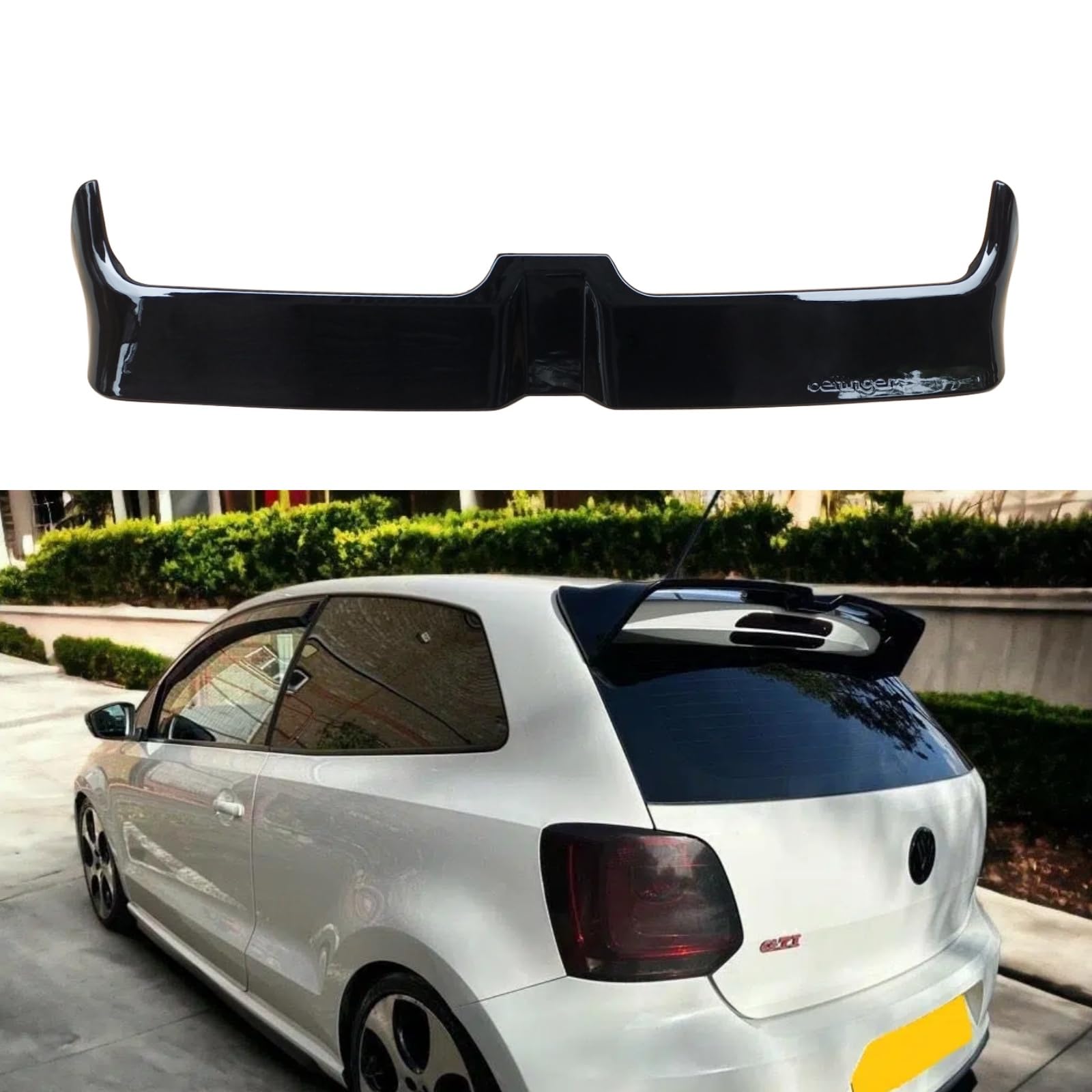 フォルクスワーゲン polo GTI/R 2011-2018 ルーフスポイラー リヤスポイラー トランクスポイラー リアアンダースポイラー ABS製 塗装済み グロスブラック