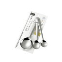 ステンレス計量スプーン 3本組 10点セット 大15 中5 小2.5ml 100円均一 100均一 100均
