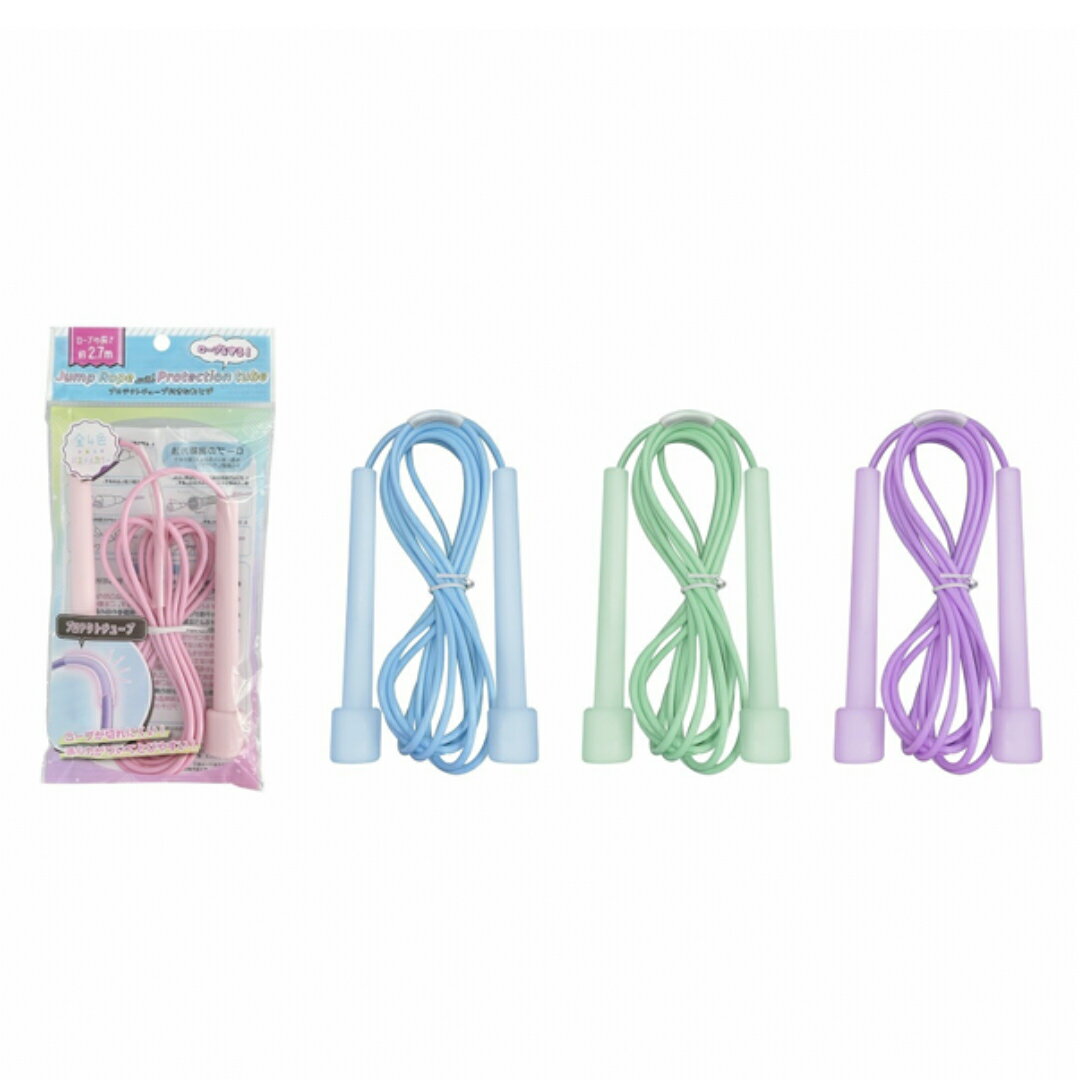 プロテクトチューブ付きなわとび 色アソート 12点セット 大量注文可能 1876 体育祭 運動会 保育園 幼稚園 小学校 中学校 高校 部活 イベント 小道具 ...