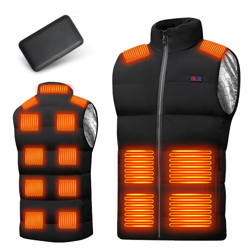 ★クーポン利用で3,780円★電熱ベスト 30000mAhバッテリー付き 加熱ベスト 17ヒーター ヒーターベスト 速暖 電熱ジャケット 温熱 バイクウェア 電熱 電熱ウェア ヒーター付きベスト クリスマスプレゼント 洗える 男女兼用
