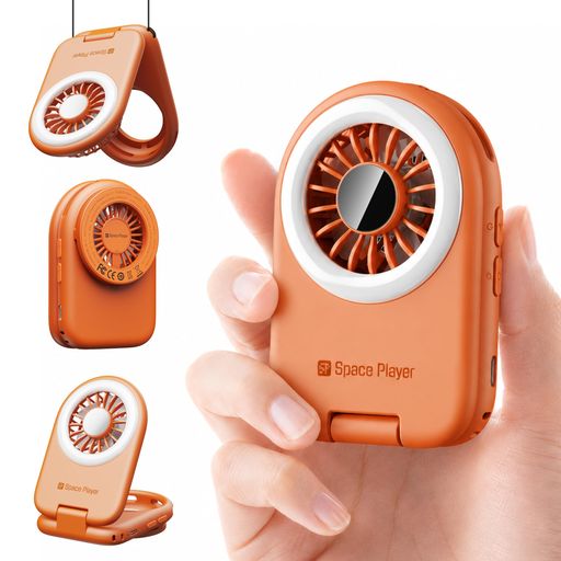 【スマホと一緒に持ち歩く、新しい携帯スタイルのハンディファン】 夏の外出時、「スマホ操作中に片手がふさがる」「小型ファンを別に持ち歩くのが面倒」という悩みを解決。MagSafe対応のマグネット式スマホファンとしてiPhoneに簡単装着でき、スマホを使いながら自然な風を楽しめます。通勤・通学・旅行・イベントなど、いつでも持ち歩きたくなるポータブル扇風機です。 【6WAY多機能・1台で6つの使い方】 手持ち扇風機、首掛け扇風機、卓上扇風機、スマホスタンド、マグネット式スマホファン、スマホ用スタンドとして使える6WAY設計。1台で「涼む・固定する・持ち歩く」を叶える多機能ミニ扇風機。外出先でも仕事中でも、シーンに合わせた快適な使い方ができます。 【撮る・見る・楽しむをサポートするLED補光ライト付き】 ライブ、旅行、自撮り、ビデオ通話など「顔が暗く映る」「外出先で鏡がない」といった場面に便利なリング型LEDライトとミラーを搭載。風を送るだけのハンディファンではなく、夏のお出かけを楽しむためのスマホアクセサリーとして活用できます。