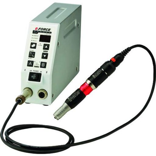最大出力(W):84 無負荷回転数(min[[の-1乗]]):1000~40000 入力電圧:AC100V 最大トルク:4.0cN・m 対応コレット:φ1.0~φ3.175mm 連続使用回転速度:40000rpm アタッチメント(ロータリー)、40kモータ、コントローラ、電源コード100V用、コレットチャックφ3.0mm、スパナ、ハンドピースホルダー