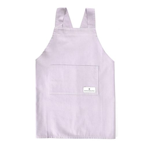 COLORFUL CANDY STYLE バッククロス子どもエプロン(100~120cm) くすみ無地 くすみラベンダー 女の子 子供用 かぶるだけ N7909610-NVL