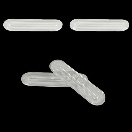 (商品仕様) クッションゴム ロングタイプ 60x14x5mm 4本 (素材)柔らかいシリコーン素材で作ったクッション、透明のデザイン、使用時に物に影響を与えません。 (柔軟性が良い)家具の衝突音を低減し、騒音に集中力を分散させ、仕事や勉強に集中できます。 (使い易く)欠けないパッドで簡単に剥がせます。 粘着性が強く、剥がれたり、家具などの跡や接着剤の付着が残らず、耐摩耗性に優れています。 コーディネートしやすいクリアカラーは、水滴のようにクリアカラーでどんなカラーにも合わせやすく、お部屋の邪魔にならないデザインでお使いいただけます。 (適用範囲)すべての小物、小さなツールの滑り止めと固定、キズ防止、引き出しやドアなどの衝撃緩和、キーやキーボードのマークなどに最適です。
