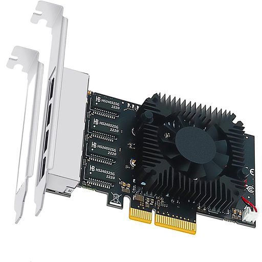 GLOTRENDS LE8245 2.5Gbps LAN カード 4 ポート【2X2500Mbps+2X100/1000Mbps】NIC ...