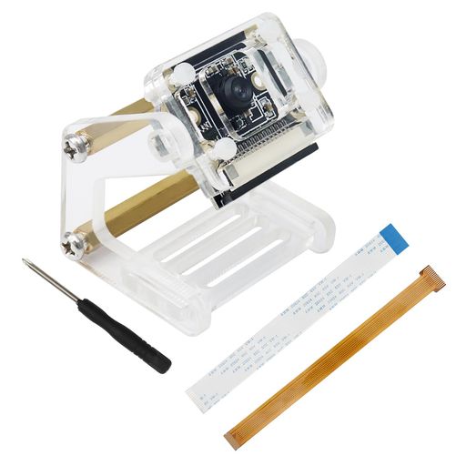 Freenove 8MPカメラ for Raspberry Pi 5 4B 3B+ A+ Zero 2W Jetson Nano、調整可能なホルダーとリボンケーブル付き、120°の視野角、1080P 720P出力