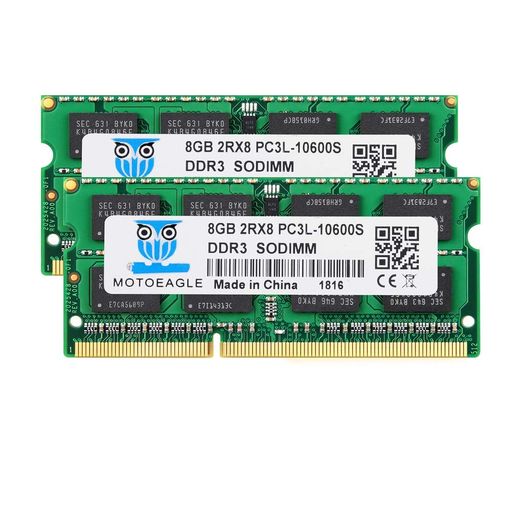 Motoeagle DDR3L 1333 MHz 8GBX2枚 PC3L-10600 16GB Kit SO-DIMM ノートPC用メモリ1.35V 204Pin CL9 Non-ECC Mac 対応