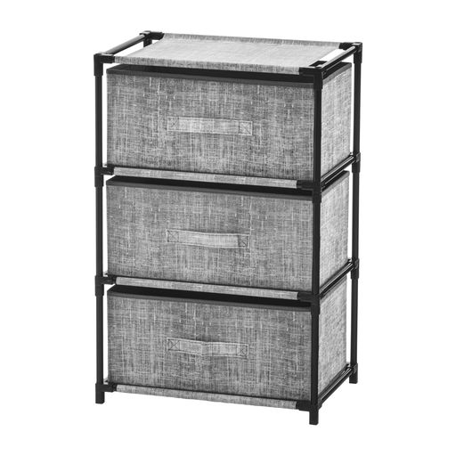 武田コーポレーション チェスト・収納・衣類 ブラック 42x28x64cm 2面引き出し収納BOX K2HB-BK