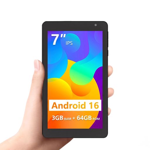 エンターテインメント ✨【片手で持ちやすい 7インチタブレット】PRITOM TAB7 Pro タブレット 7インチはTAB7のアップグレード版です。スマホより大画面で、10インチタブレットより小さく、手に収まる絶妙なサイズ感です。重さは約256g、厚さは0.9cmで、程よい大きさなので、持ってみるととても軽く感じます。(10インチのタブレットは通常400~500gぐらいです。)サイズ感がちょうど良く、片手でも持ちやすい。コンパクトなタブレットを探す人向けです。小さいけれども、1024*600 IPS画面に文字を綺麗に見えやすいです。動画の軽い視聴用だけではなく、特にWEB観覧や電子book用などはおすすめです。お子様でも遊びとして使えます。バッグに入れようなサイズで、自宅に関わらず、電車・バスでの移動時にも気軽に持ち出せます。裏面は滑り止め加工されており、ごろ寝しながら使うのにも良いです。(youtubeなどの動画の視聴は、開発者オプションのHWオーバーレイを無効にすると動作が安定するようになります。