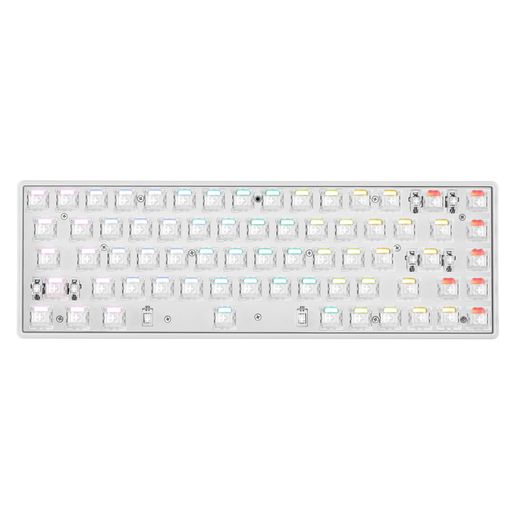 DrunkDeer G65 eスポーツゲーミングキーボード、ラピッドトリガーキーボード - ホール効果スイッチ - 磁気スイッチ - ラストウィン&リリースデュアルトリガーモード - 調整可能な作動、白い -…