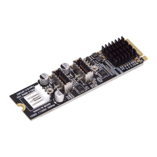 NFHK 10Gbps デュアルタイプE USB 3.1フロントパネルソケット NVME NGFF M-Key Expressカードアダプター マザーボード用