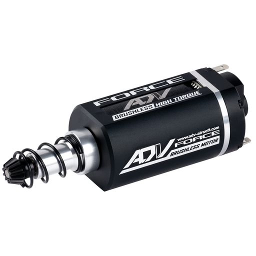 AEG用ブラシレスモーター ADVAIRSOFT ロングシャフト CNCモーター 7.4V-11.1V リポ用 ギアボックスV2対応 (ロングタイプ、高トルク) (High Torque, Long)