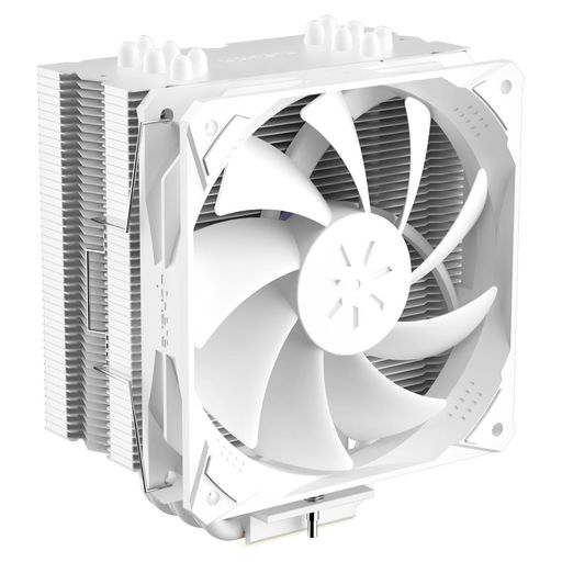 upHere CPUクーラー サイドフロー型 白い空冷 CPUファン 120mmファン採用 6本ヒートパイプ 静音 簡易 N1064WT