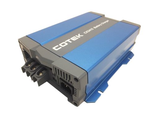 型式 CX2415 バッテリー種類 鉛蓄/リチウムイオン/ニッケル/AGM 定格充電電流 12.5A 主出力 2 ESB出力 なし 効率(交流230V時) 87% 寸法(mm) 213(W)x77(H)x272(D) 重量(kg) 3.1