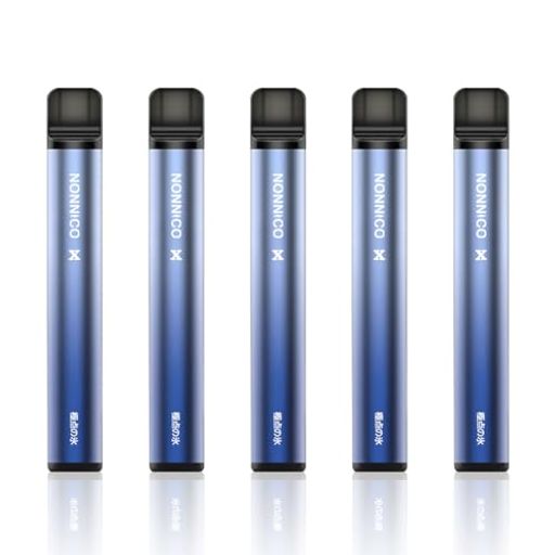 NONNICO X 電子タバコ 使い捨てVAPE 1本約1500回吸引x5本セット(合計約7500回) ニ...