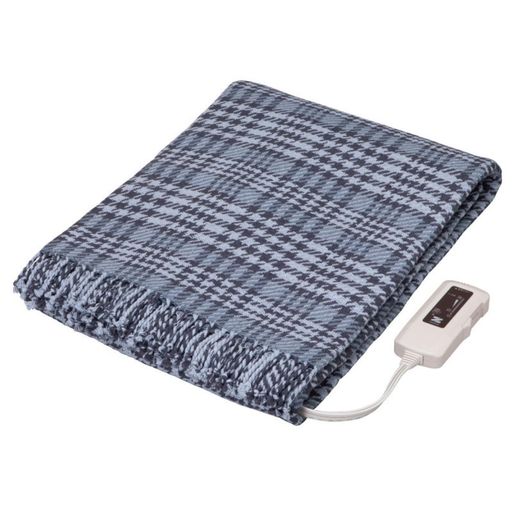 ゼンケン 【電磁波99%カット】 電気ひざかけ グレー 洗える タイマー付 綿100% 160x93cm ダニ対策機能 ZR-51LT