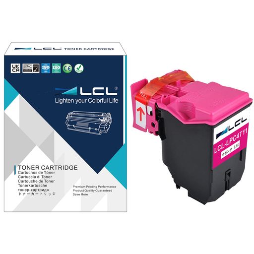 LCL エプソン用 LPC4T11 LPC4T11M LPC4T11MV (1パック マゼンタ) 互換トナーカート...