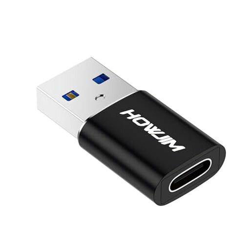 HOWJIM USB Type-C 変換アダプタ QC3.0 急速充電 5Gbps 高速データ転送 OTG機能 Type C (メス) to USB 3.0 (オス) 変換アダプタ タイプC 変換 Ma-c Book Pad Pro Phone 15