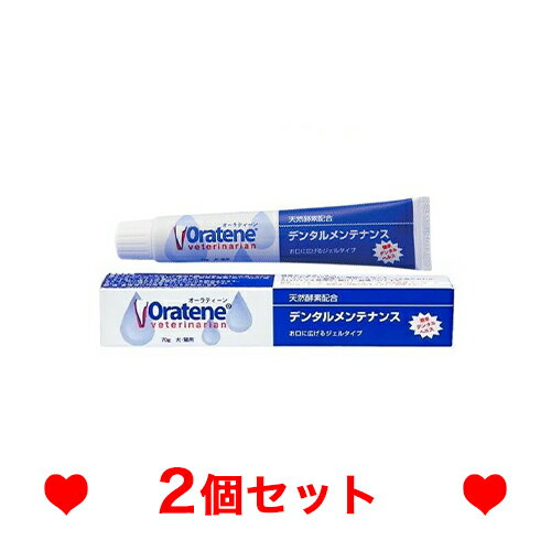 C【メール便】 オーラティーン デンタルメンテナンス 犬猫用 70g［2個セット］PKBジャパン