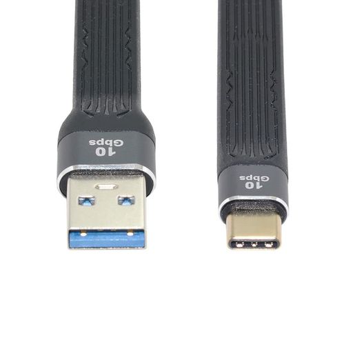 CHENYANG USB 3.0 TYPE A オス - USB-C USB 3.1 TYPE C オス ホスト 10GBPS フラット スリム FPC データケーブル ノートパソコン & 電..