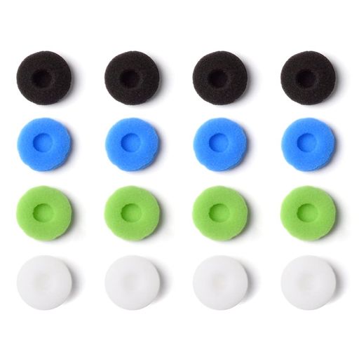 NICEHCKイヤホンパッドスポンジ製交換用イヤホン用イヤークッションカバー24個入り(12ペア)高弾性耐久性DIYイヤホンのアクセサリー