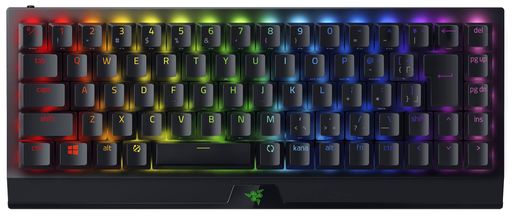 Razerゲーミングキーボードワイヤレス無線メカニカルキーボードBlackWidowV3MiniHyperSpeedJPGreenSwitch2.4GHzBluetooth最大200時間バッテリーメカニカルグリーン軸