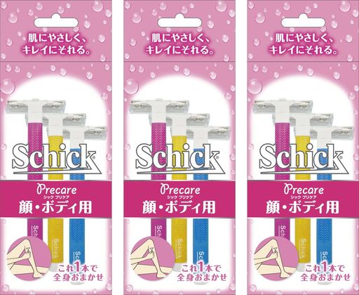 SCHICK(シック) Tディスポ 使い捨て ボディ用 (3本入)×3個 カミソリ 女性