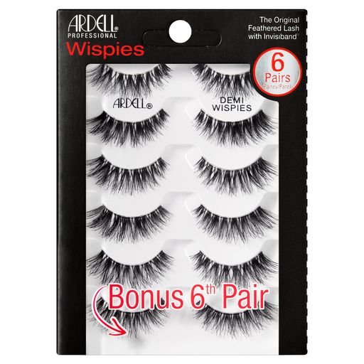ARDELL PROFESSIONAL DEMI WISPIES WITH FREE PRECISION LASH APPLICATOR B...