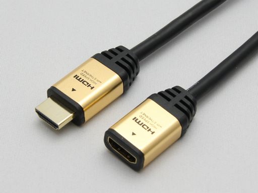 ホーリックHDMI延長ケーブル1mゴールドHAFM10-552GD