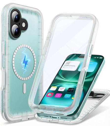 Cozycase iPhone 16 用 ケース MagSafe対応用ケース IP68完全防水 3M耐衝撃