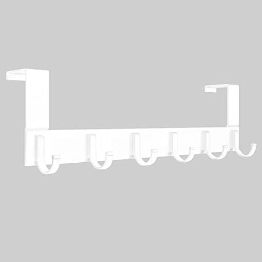 Anjuerドアハンガー扉フックドア掛けフック6連フック(方型)ウォールハンガー収納フック帽子掛け洋服掛けコート掛け寝室浴室オフィスベランダ物干し省スペースアル...