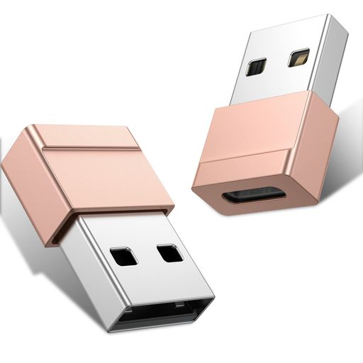 USB3.0 TYPE-C 変換アダプタ TYPE-C USB3.0 (オス) - USB C (メス)アダプター ノートパソコン、スマートフォン などに対応(2個)
