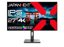 JAPANNEXT27インチモニター4KUHD3840x2160解像度IPSBLACKディスプレイ(HDMI/DisplayPort/スピーカー内蔵/VESA対応/ブルーライトカット)JN-272IPSB4FLUHDR