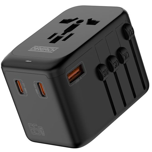DIREACH 4 PORT 65W GAN WORLD TRAVEL ADAPTER