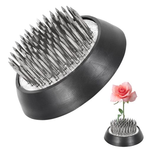 剣山丸剣山生け花ステンレス直径46mmゴムリング付き滑り止め安定性生け花道具フラワーアレンジメント材..