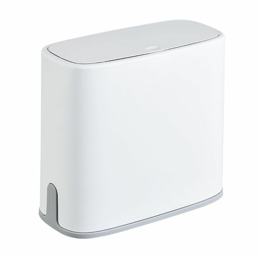 ゴミ箱10Lスリム蓋付きワンタッチ開閉プッシュ式台座付き転倒防止分別ごみ箱は無臭で密閉省スペース袋が見えないフタ付きゴミ箱キッチントイレリビング洗面所(3)