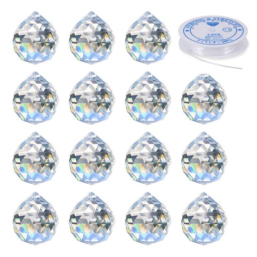 【魔法の虹メーカー:空間を彩る光彩アート】太陽の光が当たるだけで、このクリスタルボールは魔法のように輝き始めます。壁や天井に映し出されるきらめく虹と、揺れる多色の光のスポットは、お部屋全体を幻想的で温かな雰囲気に包み込みます。日々の生活に自...