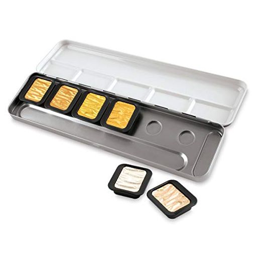 FINETECホルベイン画材(HOLBEINARTMATERIALS)ファインテックパールセントカラーF0601シルバーゴールド6色セット610602